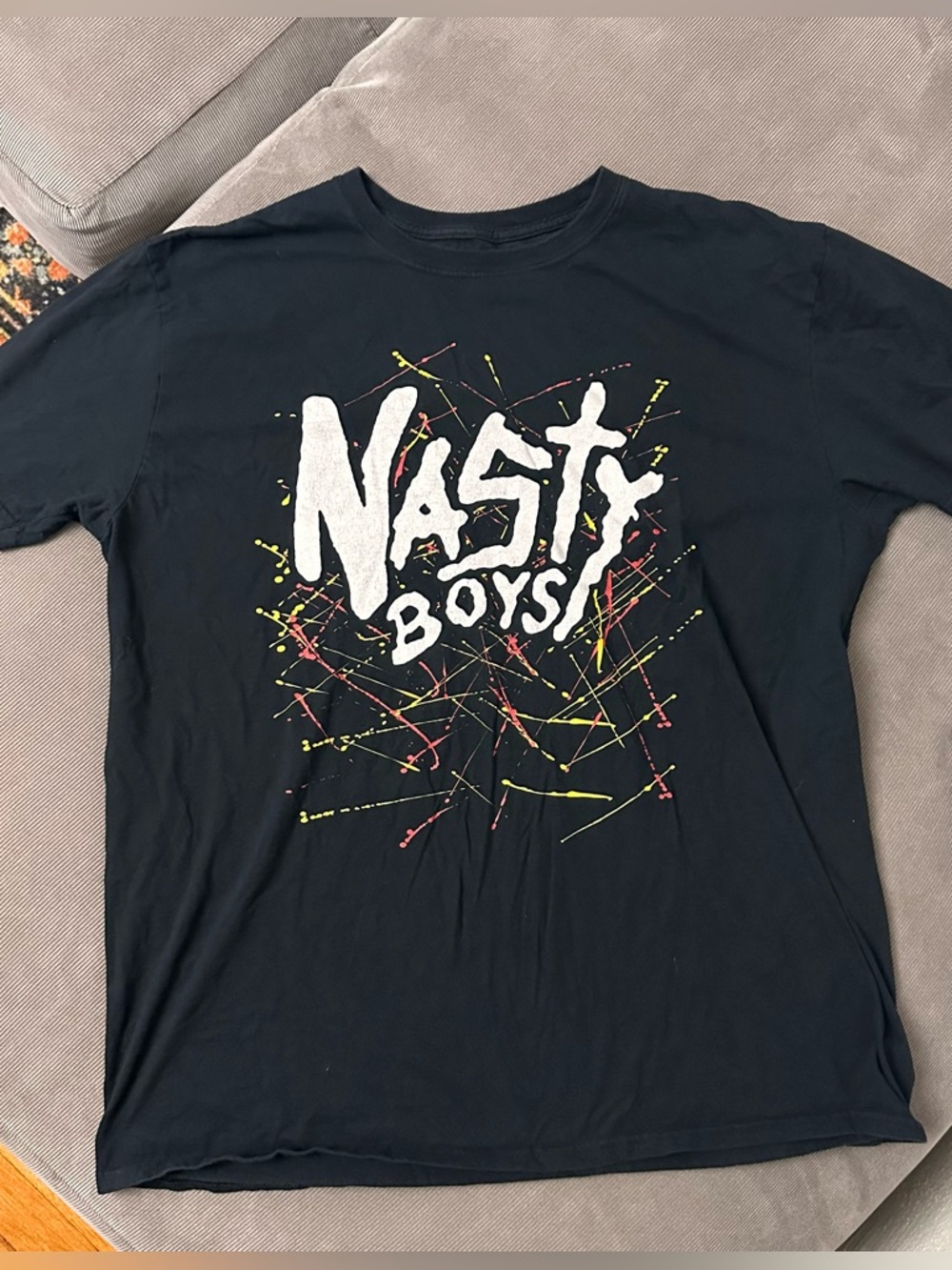 WWE Nasty Boys Splatter T-Shirt - Men's XL - Brian Knobbs and Jerry Sags